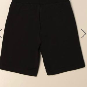 Boys moschino logo print cotton sweat shorts